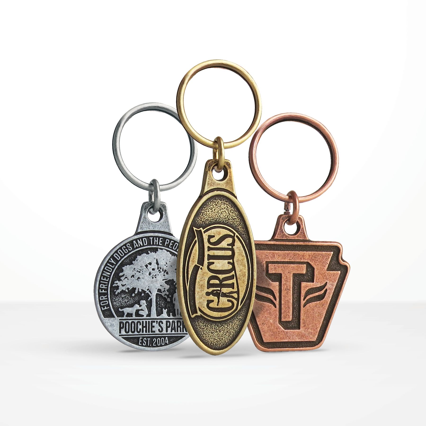 Custom Shaped 2D Metal Key Chain